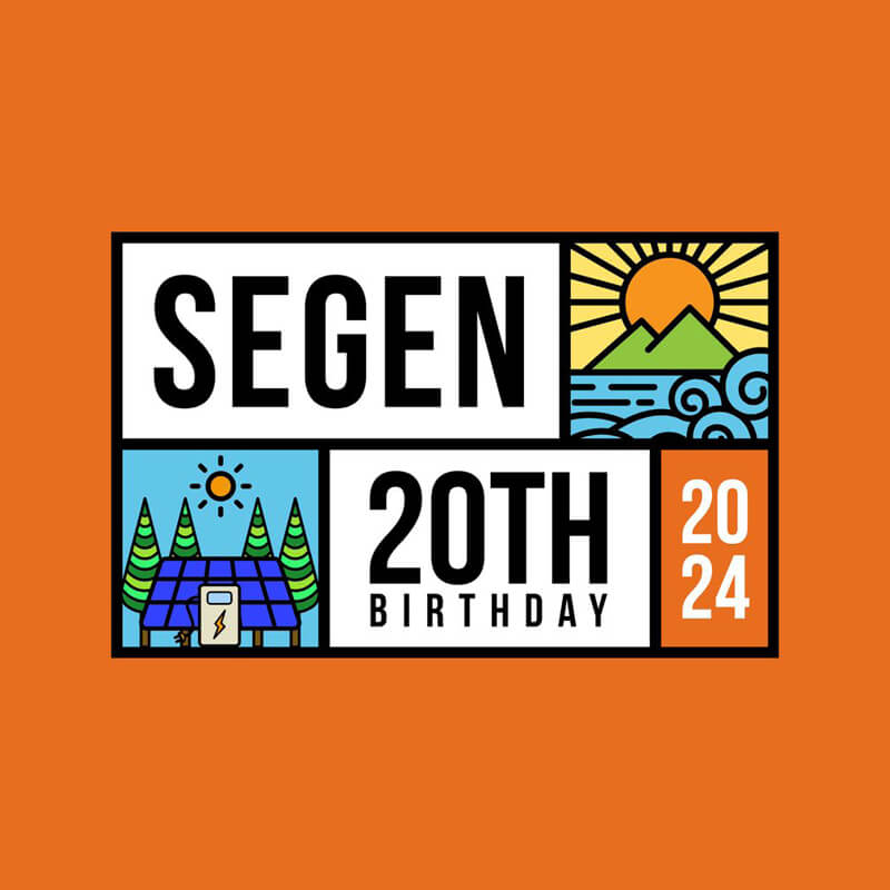 Segen's 20th birthday banner