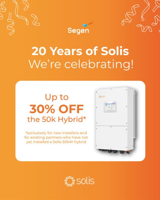 solis 30% off 50kw hybrid inverter deal banner