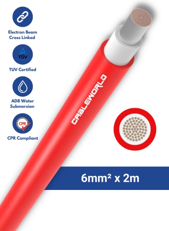 6mm2 single-core 2m – Red