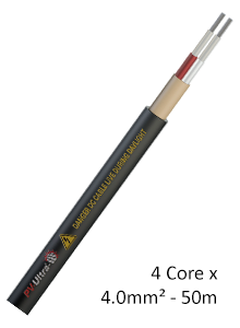 4mm2 Four Core DC Cable 50m – Two Red and Two Black