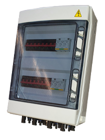 1000V 2-MPPT Protection Box 4-In 4-Out 16A Isolator Type I_II SPD