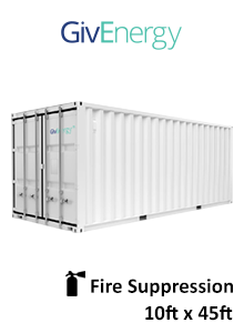 GivEnergy Commercial Storage – 10 Foot Container with Fire Suppression