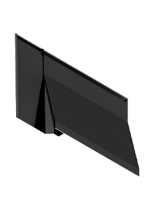 Top Left Corner Flashing BLACK (Pack of 30)