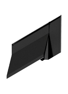 Top Right Corner Flashing BLACK (Pack of 30)