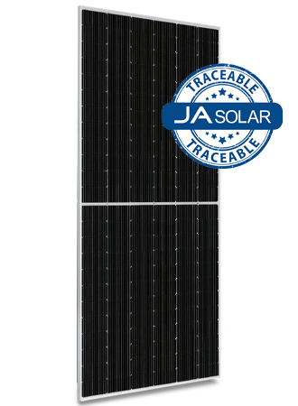 JA Solar 600W n-type Bifacial Double Glass Half-Cell MBB Traceable LB MC4