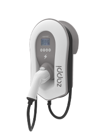 Zappi Single Phase EV Charge Point 7kW Type 2 Tethered White