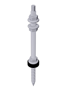 Hanger bolt kit 12×300 assembled – Wood Purlins